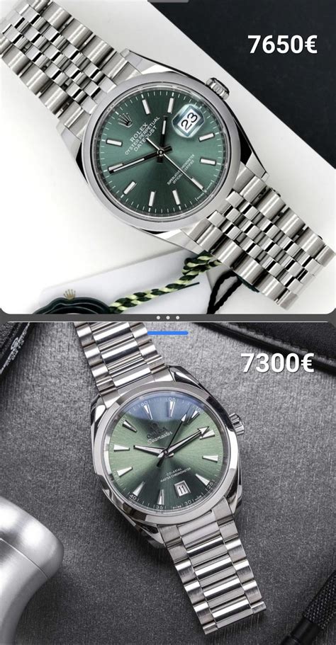 omega aqua terra case thickney vs rolex datejust|Rolex vs omega aqua terra.